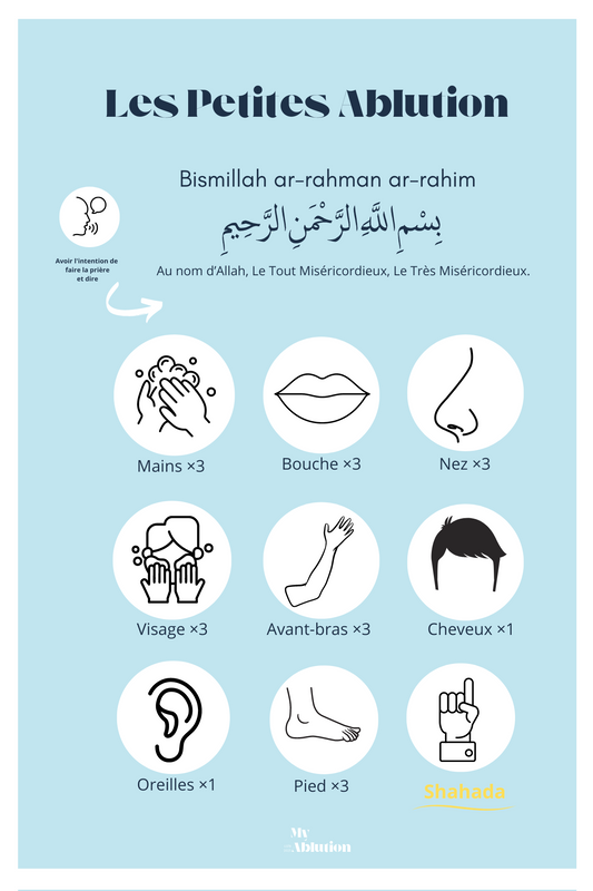 Une Affiche poster Guide des Ablutions Offerte avec Chaque Achat ! 🕌✨